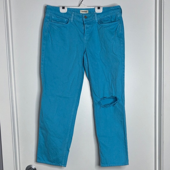L'AGENCE Denim - L'AGENCE Bright Blue Straight Leg Jeans